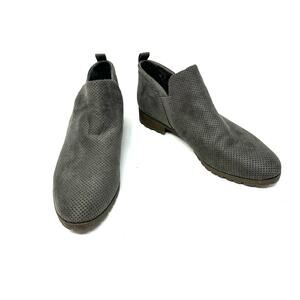 Dr. Scholls Size 7 Bootie Gray Ankle Slip On Closed Toe Comfort Workwear‎ Casual